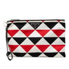 Prada Nylon Geometric Triangle Pattern Flat Clutch Secondhand