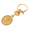 Chanel CC Gold Plated Medallion Key Chain Secondhand