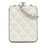 Chanel Lambskin and Acrylic Kiss Clutch with Chain Secondhand