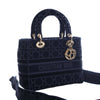 Dior Medium Velvet Cannage Lady D Lite Secondhand