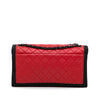 Chanel Medium Quilted Lambskin Grosgrain Two Tone Flap Bag Secondhand