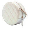 Chanel CC Quilted Iridescent Lambskin Round Clutch With Chain Secondhand