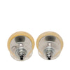 Secondhand Chanel CC Resin Brass Push Back Earrings