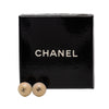 Secondhand Chanel CC Resin Brass Push Back Earrings