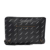 Balenciaga Lambskin Motocross Logo Print Classic Clutch Secondhand