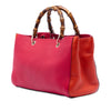 Gucci Medium Calfskin Bamboo Shopper Satchel Secondhand