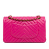 Chanel Medium Chevron Lambskin Double Flap Secondhand