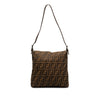 Fendi Zucca Canvas Shoulder Bag Secondhand