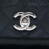 Chanel CC Quilted Caviar and Grosgrain Top Handle Flap Secondhand