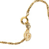 Secondhand Dior Gold Plated Rhinestones Padlock Pendant Necklace