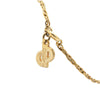 Secondhand Dior Gold Plated Rhinestones Padlock Pendant Necklace