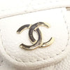 Chanel CC Quilted Caviar Flap Card Holder Wallet Secondhand