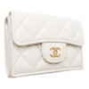 Chanel CC Quilted Caviar Flap Card Holder Wallet Secondhand