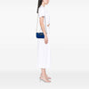 Prada Saffiano Trimmed Tessuto Chain Crossbody Secondhand