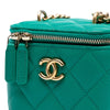 Chanel Mini Quilted Caviar CC Sweetheart Vanity Case with Chain Secondhand