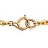 Chanel CC Gold Plated Sunburst Round Pendant Necklace Secondhand