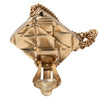 Chanel CC Gold Plated Quilted Flap Bag Clip On Earrings Secondhand