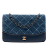 Chanel Printed Denim and Calfskin Gabrielle Wallet On Chain Secondhand