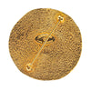 Chanel Gold Plated 31 Rue Cambon Round Brooch Secondhand