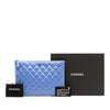 Chanel Medium Quilted Patent O Case Clutch Secondhand