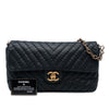 Chanel Large Chevron Iridescent Calfskin Surpique Flap Secondhand