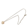 Chanel Brass and Mother of Pearl Camellia Pendant Necklace Secondhand