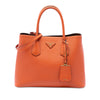Prada Medium Saffiano Cuir Double Handle Satchel Secondhand