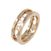 Secondhand Bvlgari 18K Rose Gold B.Zero1 One Band Ring with Openword Logo Spiral