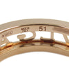 Secondhand Bvlgari 18K Rose Gold B.Zero1 One Band Ring with Openword Logo Spiral