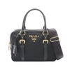 Prada Saffiano Trimmed Tessuto Satchel Secondhand