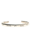 Gucci Sterling Silver Blind For Love Cuff Bracelet Secondhand