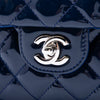 Chanel Large CC Quilted Patent Double Compartment Flap Secondhand