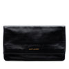 Saint Laurent Leather Letters Fold Over Clutch Secondhand