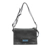 Prada Glace Calfskin Studded Etiquette Flap Secondhand