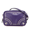 Prada Mini Leather Studded Camera Bag Secondhand