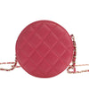 Chanel CC Quilted Lambskin Lucky Charms Round Clutch with Chain Secondhand