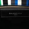 Balenciaga Mini Leather Striped Papier A6 Zip Around Satchel Secondhand