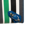 Balenciaga Mini Leather Striped Papier A6 Zip Around Satchel Secondhand