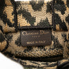 Dior Mizza Mini Embroidered Canvas Leopard Vertical Book Tote Secondhand