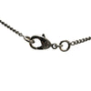 Chanel Silver CC Faux Pearl Pendant Necklace Secondhand