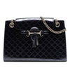 Gucci Large Guccissima Patent Emily Shoulder Bag Secondhand