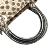 Dior Medium Canvas Cannage Leopard Print Lady Dior Secondhand