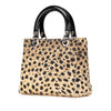 Secondhand Dior Medium Canvas Cannage Leopard Print Lady Dior