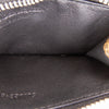 Alexander McQueen Metallic Leather Skull Charm Zip Card Holder Secondhand