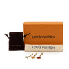 Louis Vuitton Gold Plated Enamel Sweet Monogram Push Back Earrings Secondhand