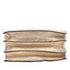 Miu Miu Metallic Goatskin Madras Push Lock Tote Secondhand
