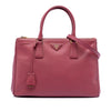 Prada Medium Saffiano Lux Galleria Double Zip Satchel Secondhand