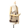 Prada Leather Trimmed Canvas Canapa Logo Satchel Secondhand