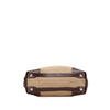 Prada Leather Trimmed Canvas Canapa Logo Satchel Secondhand