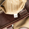 Prada Leather Trimmed Canvas Canapa Logo Satchel Secondhand
